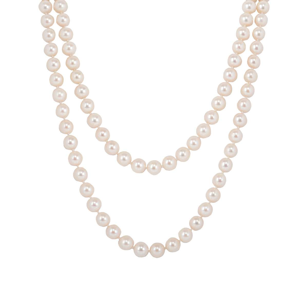 Yellow Gold Diamond, Emerald and Pearl Necklace